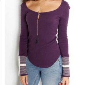 We The Free || Mod Purple Stripe Cuff Thermal